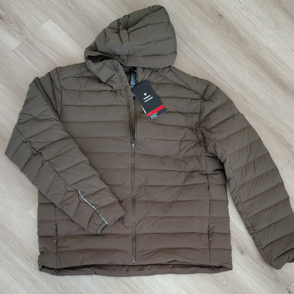Lululemon Navigation Down Hoodie Olive Hooded Puffer Jacket